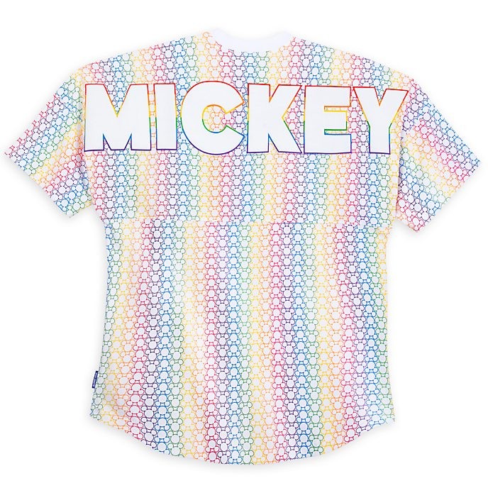 Soldes Disney Store T-shirt Spirit Jersey Mickey arc-en-ciel pour adultes - Soldes Disney Store T-shirt Spirit Jersey Mickey arc-en-ciel pour adultes-01-1