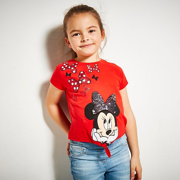 Soldes Disney Store T-shirt à nouer Minnie pour enfants - Soldes Disney Store T-shirt à nouer Minnie pour enfants-01-1