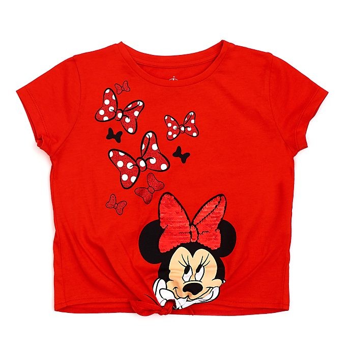 Soldes Disney Store T-shirt à nouer Minnie pour enfants - Soldes Disney Store T-shirt à nouer Minnie pour enfants-01-0