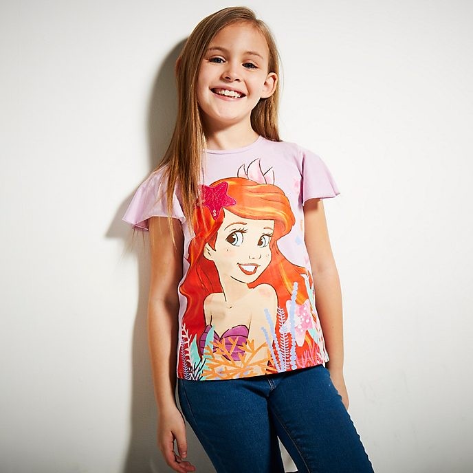 Soldes Disney Store T-shirt La Petite Sirène pour enfants - Soldes Disney Store T-shirt La Petite Sirène pour enfants-01-1