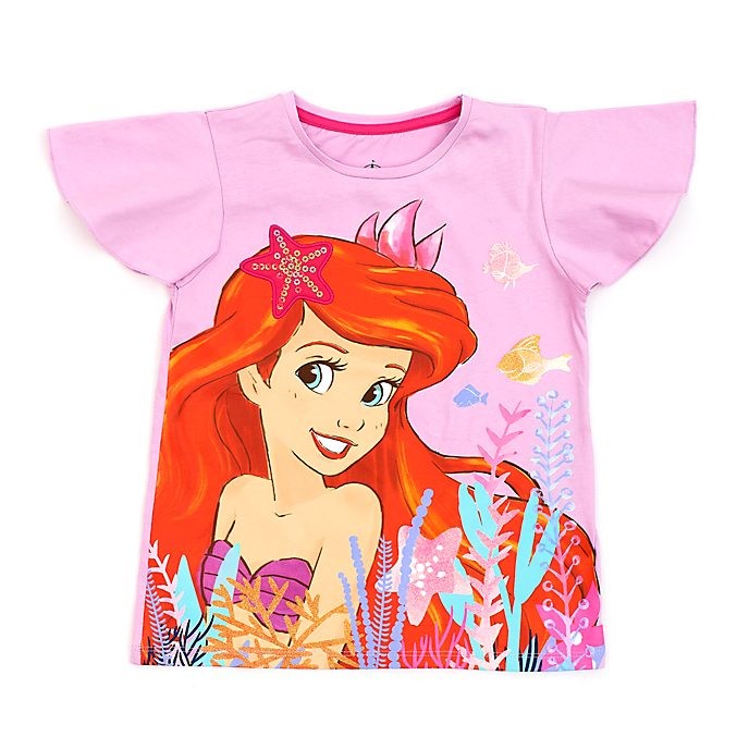 Soldes Disney Store T-shirt La Petite Sirène pour enfants - Soldes Disney Store T-shirt La Petite Sirène pour enfants-01-0