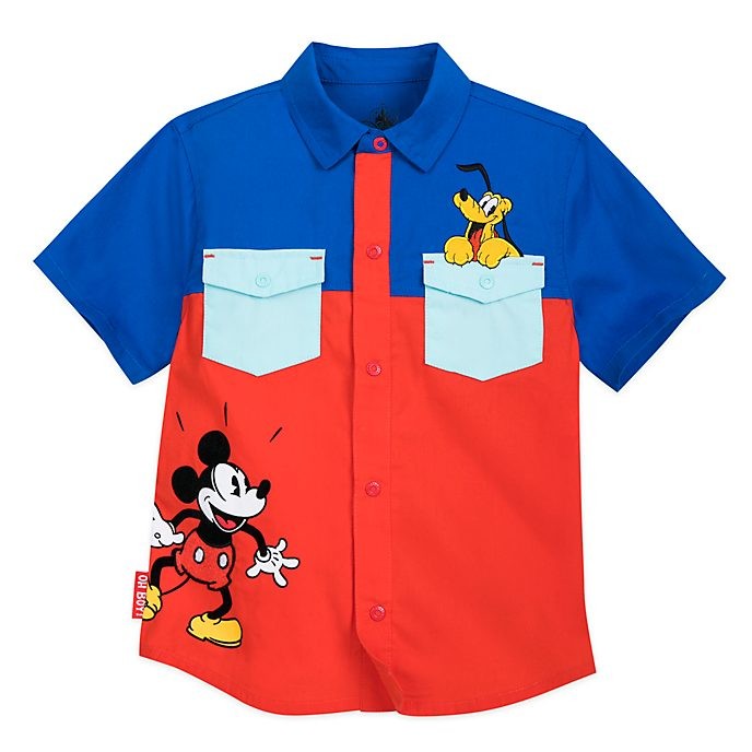 Soldes Disney Store Chemise Mickey et Pluto pour enfants - Soldes Disney Store Chemise Mickey et Pluto pour enfants-01-0
