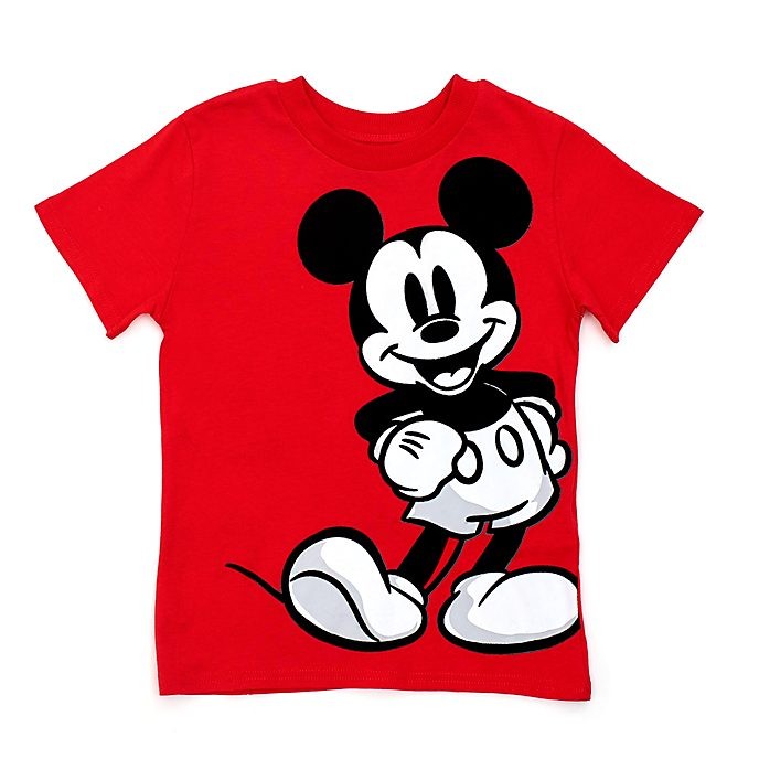 Soldes Disney Store T-shirt Mickey rouge pour enfants - Soldes Disney Store T-shirt Mickey rouge pour enfants-01-0