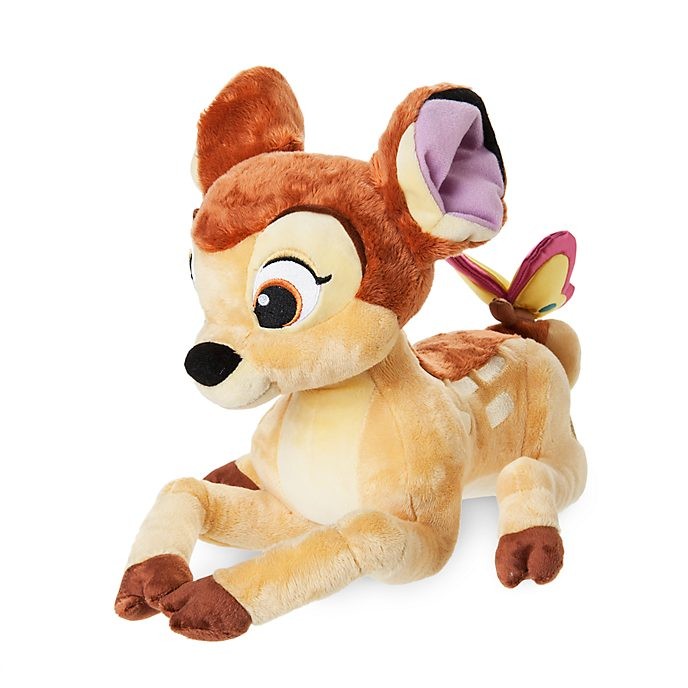 Disney Soldes & Peluche Bambi de taille moyenne avec papillon - Disney Soldes & Peluche Bambi de taille moyenne avec papillon-01-0