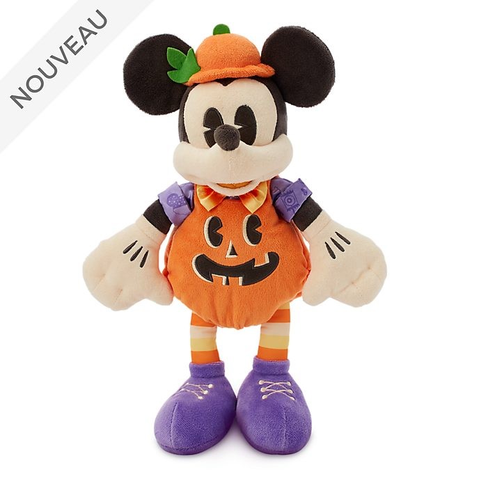 Halloween Disney Petite peluche Mickey en citrouille - Halloween Disney Petite peluche Mickey en citrouille-01-0