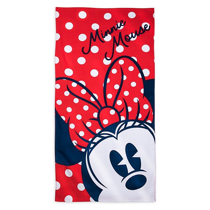 Soldes Disney Store Serviette de plage Minnie Mouse - Soldes Disney Store Serviette de plage Minnie Mouse-01-0