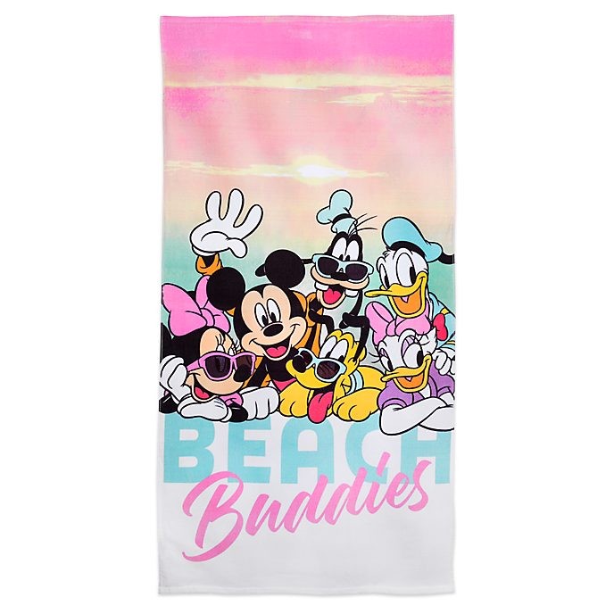 Soldes Disney Store Serviette de plage Mickey et ses amis - Soldes Disney Store Serviette de plage Mickey et ses amis-01-0