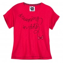 personnages, personnages T-shirt pour femmes Minnie Rocks The Dots ♠ ♠ Large Choix-20