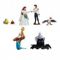 couleurs vives personnages, Ensemble de figurines Mariage de La Petite Sirène ✔ Article Demandé-20