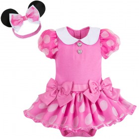 personnages Body déguisement Minnie Mouse rose pour bébé ★ Remise En Ligne