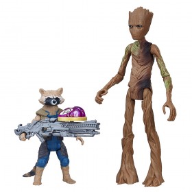 nouveautes Figurines articulées Rocket et Groot 15 cm ★ à Prix Raisonnable