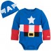 captain america Body déguisement Captain America pour bébé Qualité Supérieure ♠ ♠ ♠ - 0