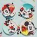 Soldes Disney Store Lot de 4 assiettes Mickey et Minnie, Disney Eats - 1